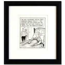 Bizarro!  Facelift  is a Framed Original Pen & Ink Drawing, by Dan Piraro, Hand Signed by the Artist