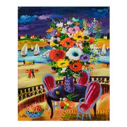 Shlomo Alter, Original Acrylic Painting on Canvas, Hand Signed with Letter of Authenticity.