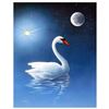 Image 1 : Ken Shotwell, "The Swan" Hand Signed Original Panting on Board with Certificate of Authenticity.