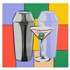 Image 1 : Steve Kaufman (1960-2010), "Martini" Hand Embellished Limited Edition Hand Pulled Silkscreen on Canv