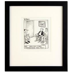 Bizarro! "Male Enhancement" is a Framed Original Pen & Ink Drawing by Dan Piraro, Hand Signed by the