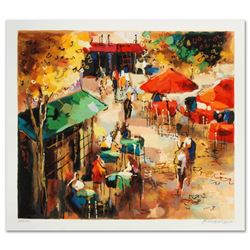 "Street Scene" Limited Edition Serigraph by Michael Rozenvain, Hand Signed with Certificate of Authe