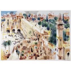 Shmuel Katz- Original Serigraph  Jerusalem 