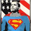 Image 2 : Mr. Brainwash, "Obama Superman (Silver)" Framed Limited Edition Silk Screen. Hand Signed and Numbere