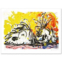  Blow Dry  Limited Edition Hand Pulled Original Lithograph (37  x 25.5 ) by Renowned Charles Schulz 