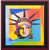 Image 2 : Peter Max- Original Lithograph "Liberty Head X (Mini)"