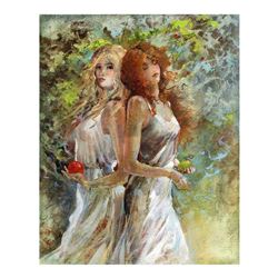 Lena Sotskova, "Tree of Life" Hand Signed, Artist Embellished Limited Edition Giclee on Canvas with