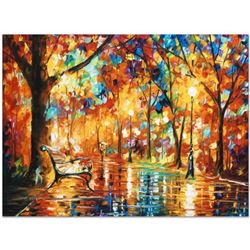 Leonid Afremov (1955-2019) "Burst of Autumn" Limited Edition Giclee on Canvas, Numbered and Signed.