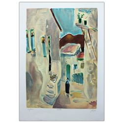 Nachum Gutman- Original Lithograph "Alley In Safed"