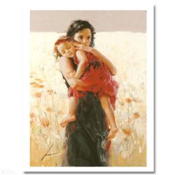 Pino (1939-2010) "Maternal Instincts" Limited Edition Giclee. Numbered and Hand Signed; Certificate