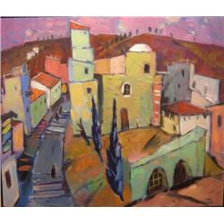Israel paintings: View on the old city