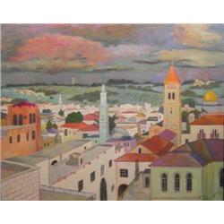 Israel paintings: View on Jerusalem