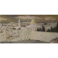 Israel paintings: View on Jerusalem