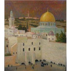 Israel paintings: Wailing Wall