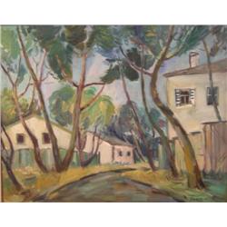 Israel paintings: Houses & Trees