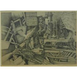 Israel israeli: Etching from 1967