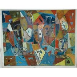 Avant Gard Painting: People & Buildings  