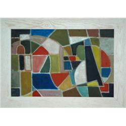 Avant Gard Painting: Shapes  Signed: M.Helholz-Our