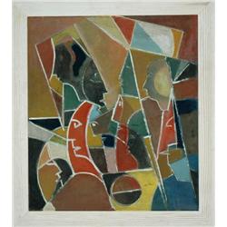 Avant Gard Painting: Faces and Shapes M.Helholz-Our
