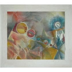 Avant Gard Painting: Women in circules M.Helholz-Our
