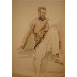 Israel israeli: 1940's Man Sits 