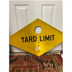 40x24 Diamond Shape Yard Limit Metal Sign From Prinston BC