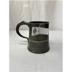 Rare And Unusual Pewter Tankered 1837-1860 Yates And Birch Pint