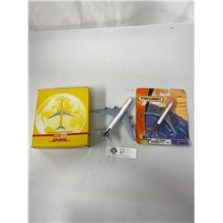 Lot Of 3 Diecast Airplanes, Matchbox DHL, Etc