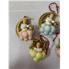 Image 2 : Lot Of 5 Vintage German Plastic Christmas Angels On Clouds