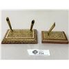 Image 1 : 2 Persian Micro Mosaic Pen Stands