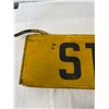 Image 2 : Rare Vintage School Bus Stop Sign Swing Arm and Double Sided. 24.5" x 8.25" Great Patina