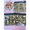 Image 2 : 2 Chalkware Santas, Pixii, Floating Candles, 24 Xmas Tree Candle Holders W. Germany