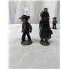 Image 2 : Antique Hubley Cast Iron Amish Figures - Original Paint