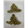 Image 2 : Lot Of 3 WW2 Canadian/British Soldiers Cap Badges