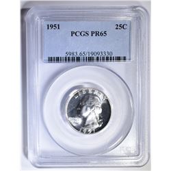 1951 WASHINGTON QUARTER PCGS PR-65