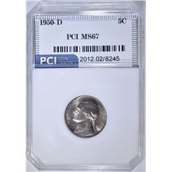 1950-D JEFFERSON NICKEL, PCI SUPERB GEM BU