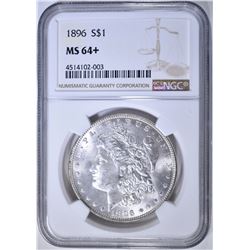 1896 MORGAN DOLLAR NGC MS-64+