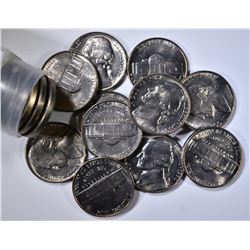 1950 BU ROLL JEFFERSON NICKELS