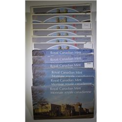 LOT OF 13 CANADIAN MINT SETS: