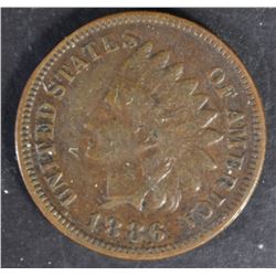 1886 INDIAN CENT XF