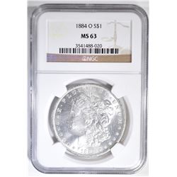 1884-O MORGAN DOLLAR NGC MS-63