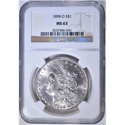1898-O MORGAN DOLLAR NGC MS-63