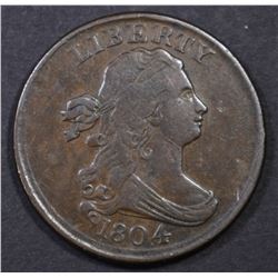 1804 HALF CENT CH XF