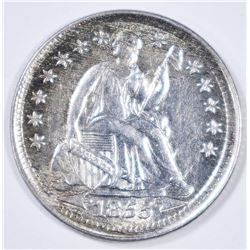 1855 SEATED HALF DIME CH BU