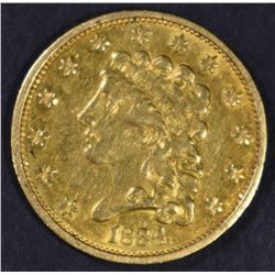 1834 $2.5 GOLD CLASSIC NICE AU