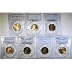 PCGS SACAGAWEA DOLLAR LOT; 2000-P M-65,
