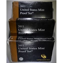3 2011 U.S. PROOF SETS