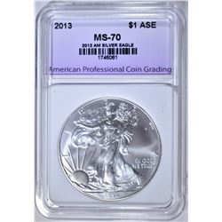 2013 AMERICAN SILVER EAGLE APCG PERFECT GEM BU