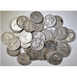 $10.00 FACE VALUE 90% SILVER WASHINGTON QUARTERS