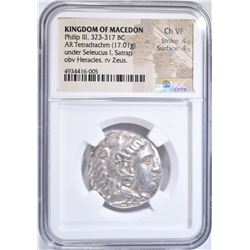 323-317 BC PHILIP III NGC CH VF 4/4
